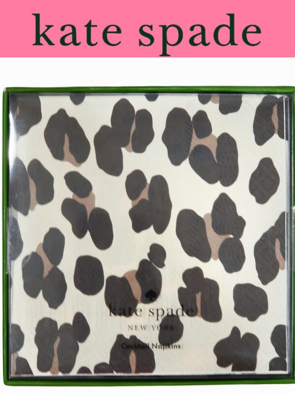 Kate Spade New York Forest Feline Cocktail Napkin Set Of 50